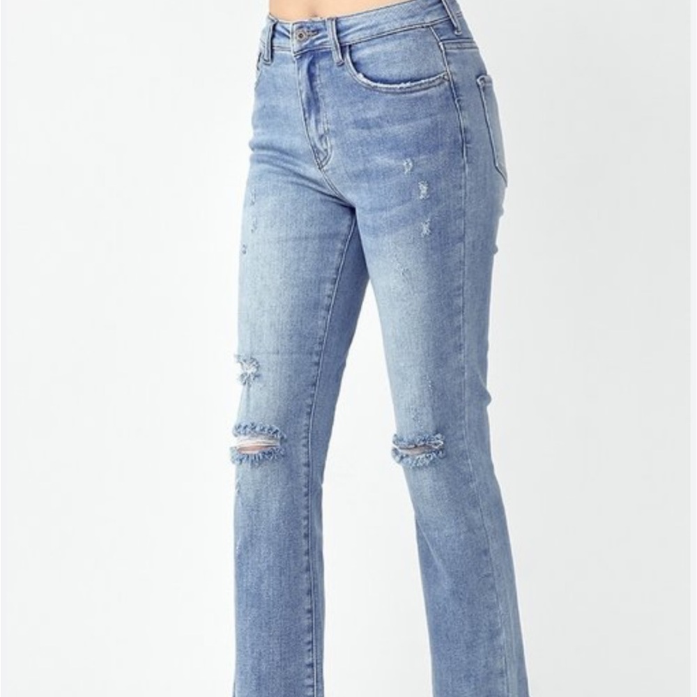 Risen Jeans style #RDP1422 high rise step hem size 32/15 IUC